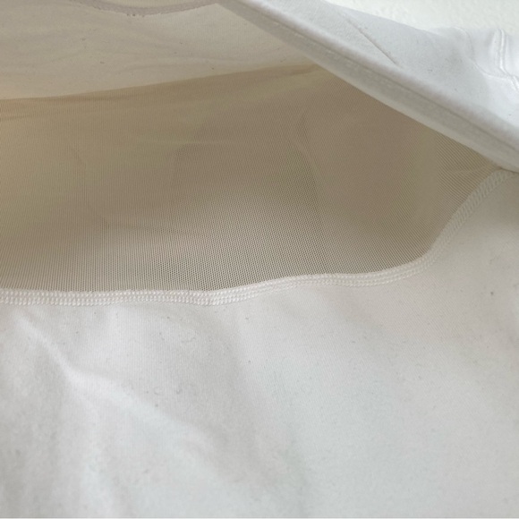 Lululemon White Half Zip Kangaroo Pocket Jacket, Size 12 - Picture 8 of 10